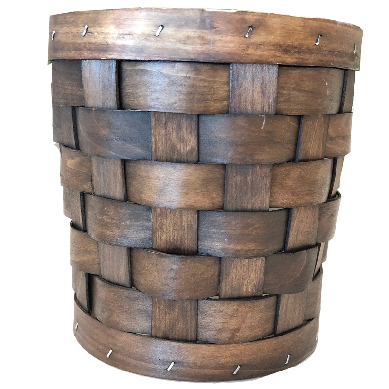 Gardener Select 6 in. Dark Wood Woven Basket