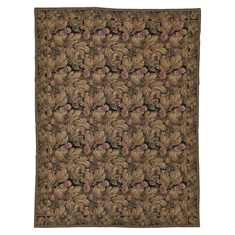 JACOBEAN tapestry BLACK