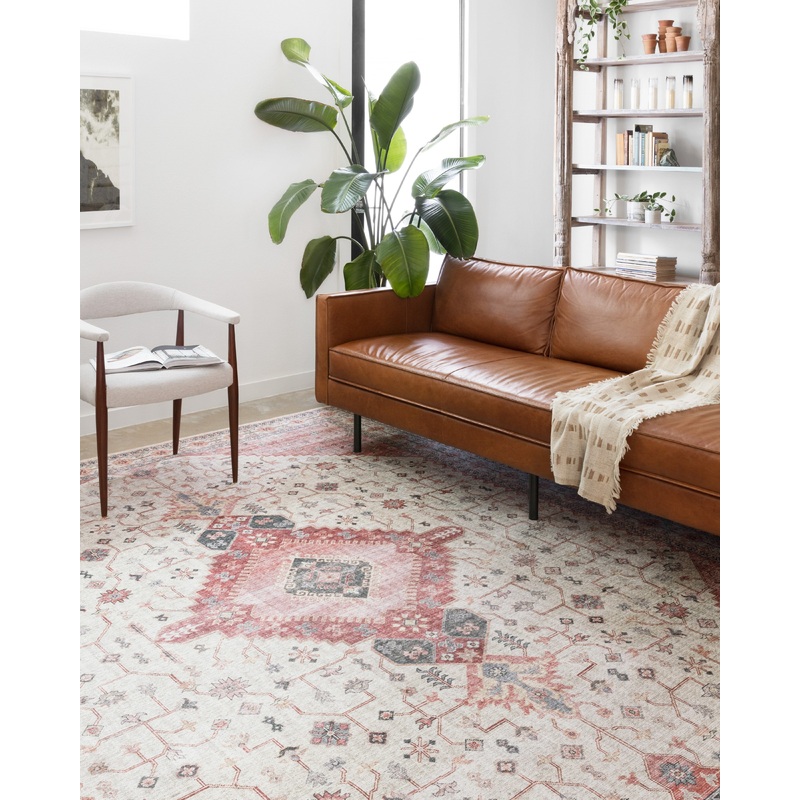 Loloi II Skye Rug | Ivory / Berry