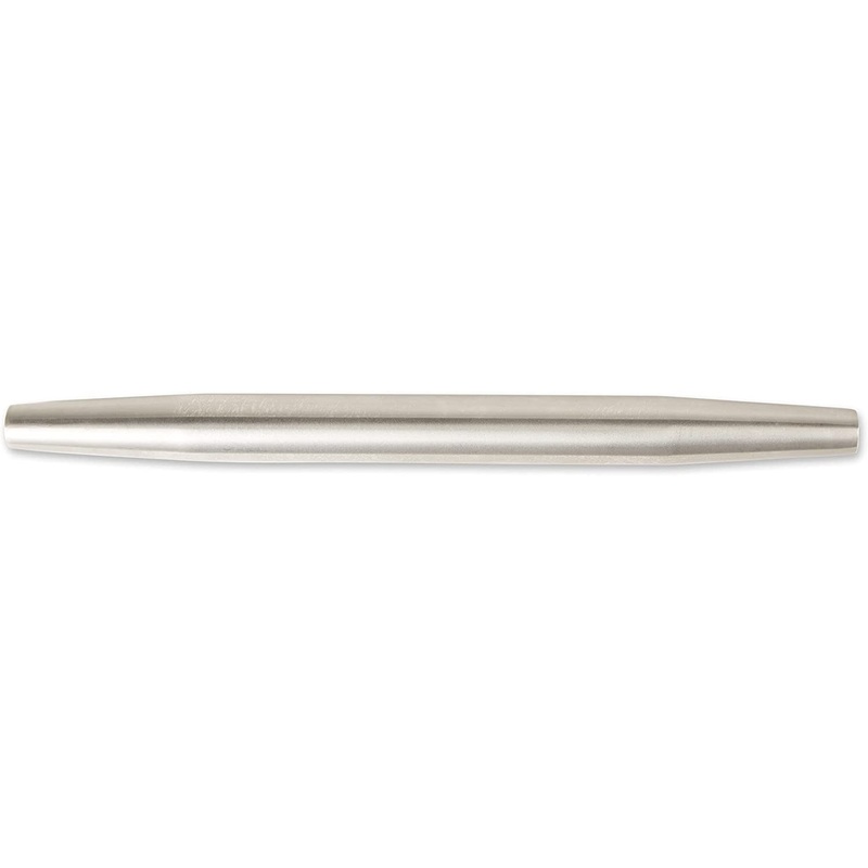 RSVP International Endurance French Rolling Pin for Baking, 18″, Stainless Steel