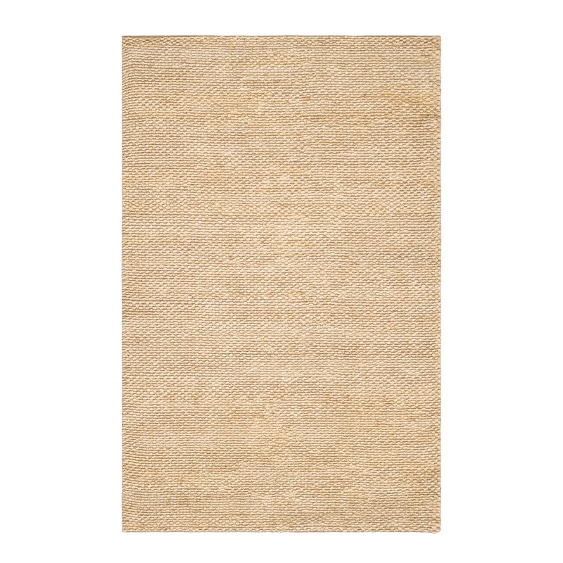 Striped Handwoven Jute Rug | Ivory/Natural