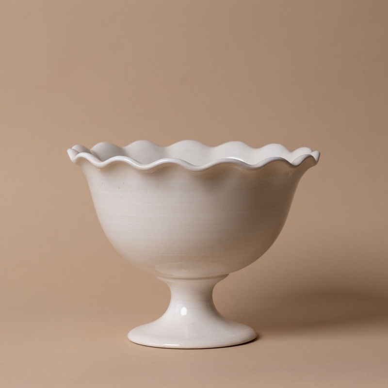 Trifle Bowl with Ruffle Edge
