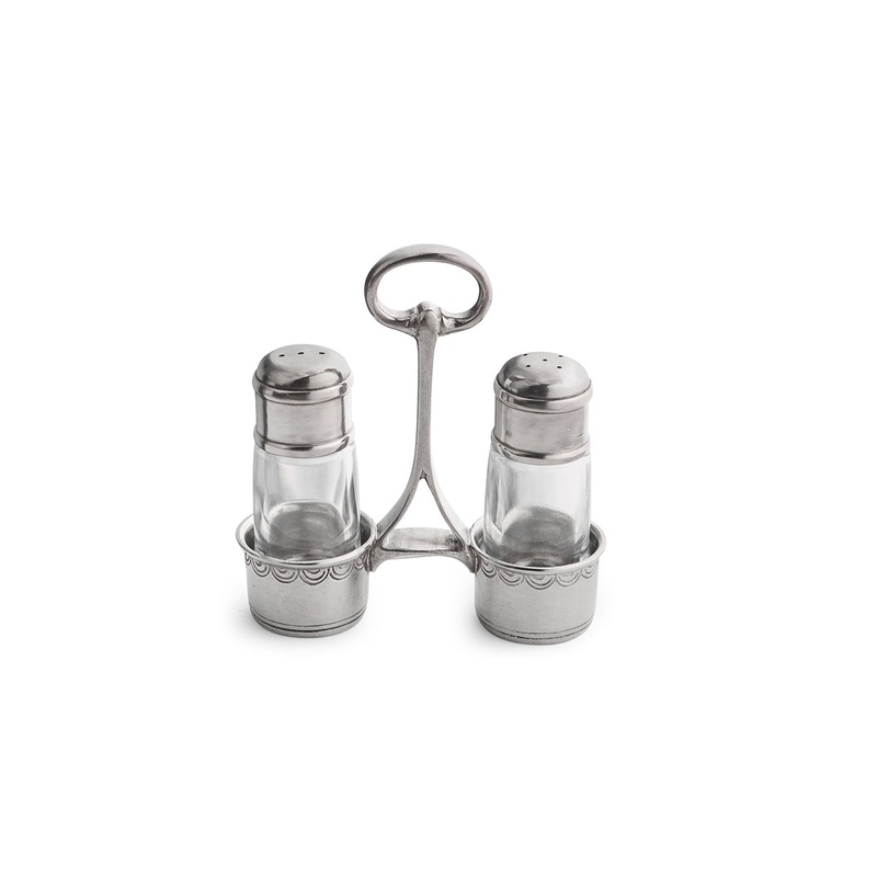 ARTE ITALICA: Tavola Tall Salt and Pepper with Caddy