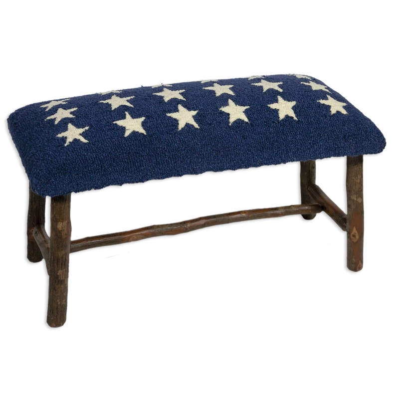 Blue Stars – 32″ x 15″ x 17″ Bench
