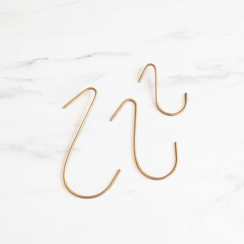 Handmade Brass J Hook