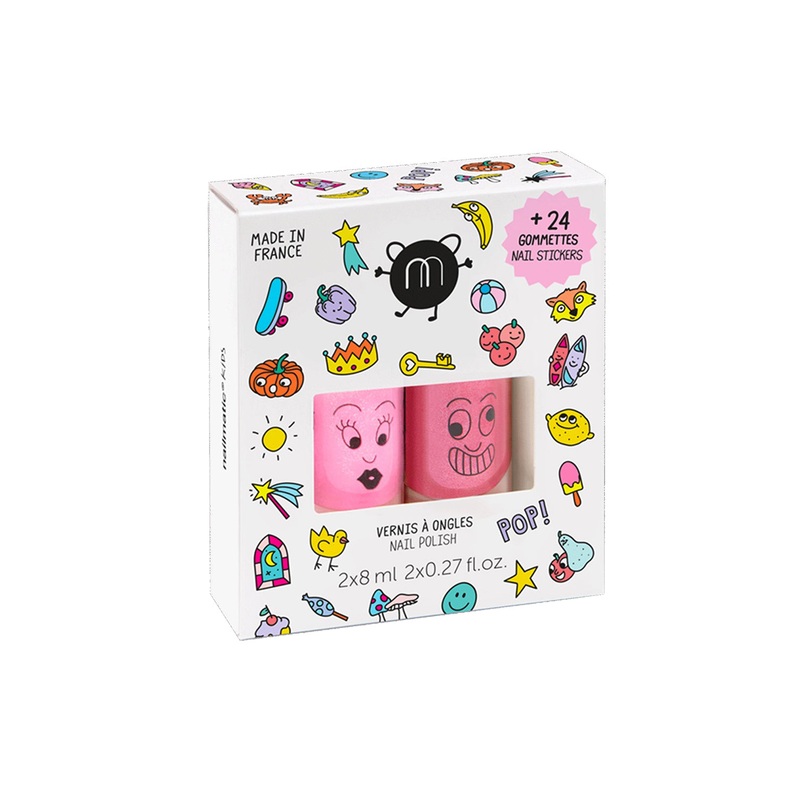 Nailpolish and Nail Sticker Set for Kids POP