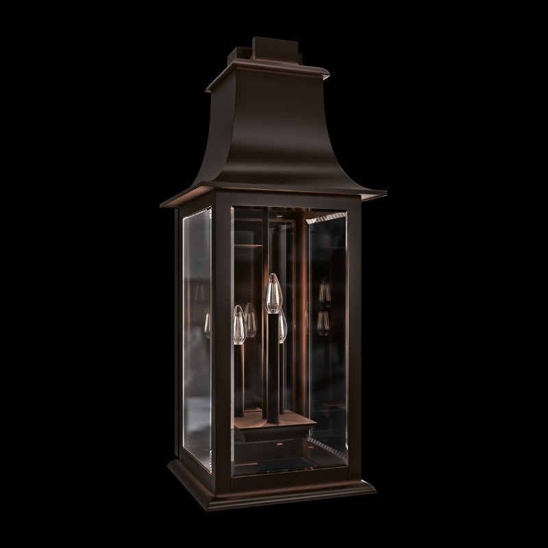 Schonbek SW36532 Proctor 3-lt 32″ Tall Outdoor Wall Sconce