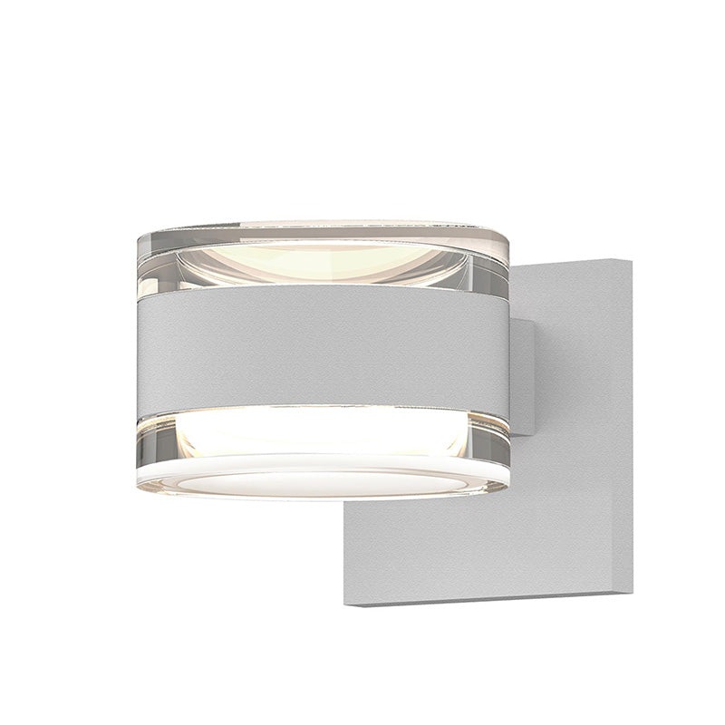 Sonneman 7302 Reals 2-lt 5″ Indoor/Outdoor Up/Down LED Wall Sconce – Clear Cylinder Lens