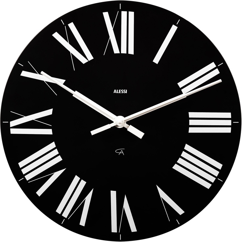 Alessi Firenze Wall Clock Black