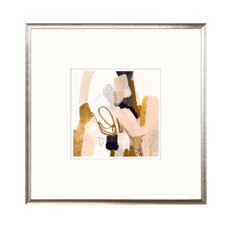 “Golden Scatter I” Framed Art Print