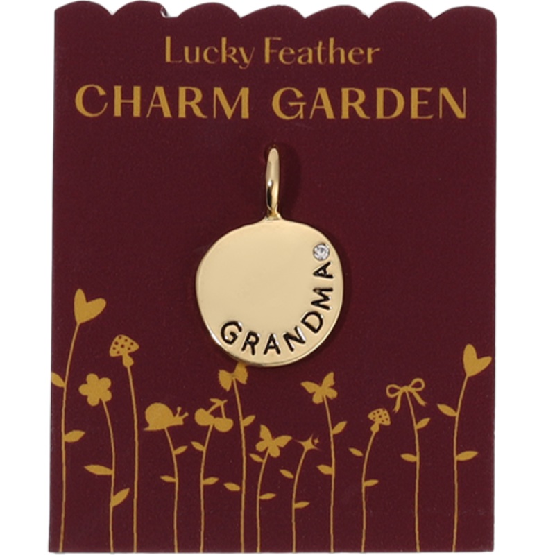 Grandma 14K Gold Charm
