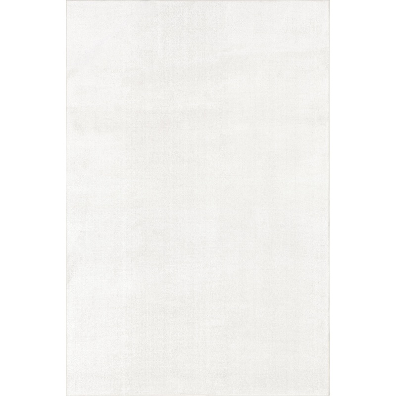 Nori Lustered Solid Washable Rug | Cream