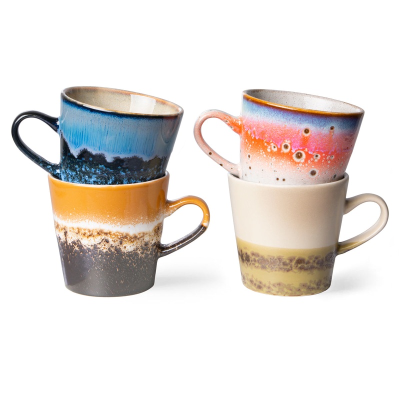 Pre-order 70s Ceramics Americano Mugs Pegasus (set of 4)2022