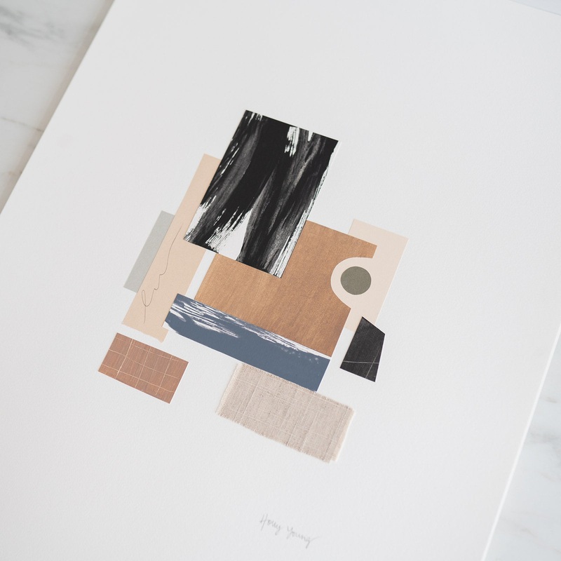 “Beneath the Surface” Original Collage by Holly Young