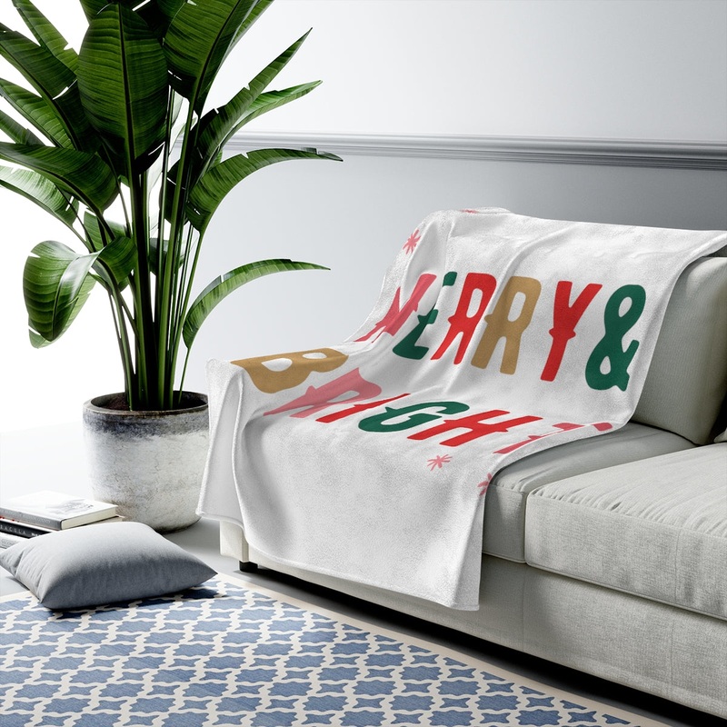 Christmas Holiday Plush Blanket Throw