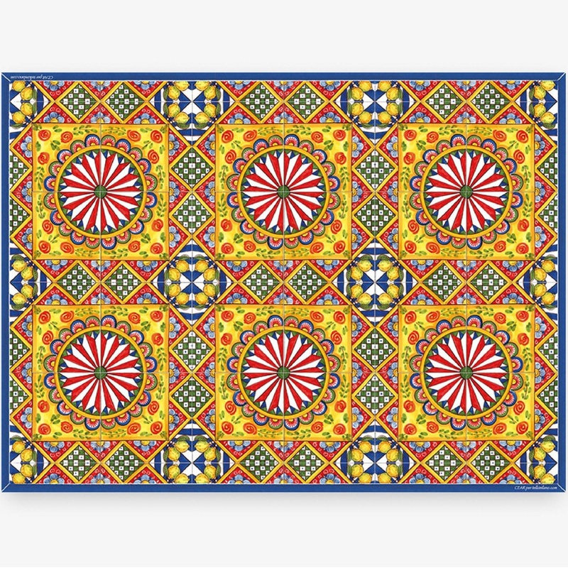 ITALIAN DREAM: Large Placemat – Stain Proof and Water Repellent PVC – Design BRONTE/A