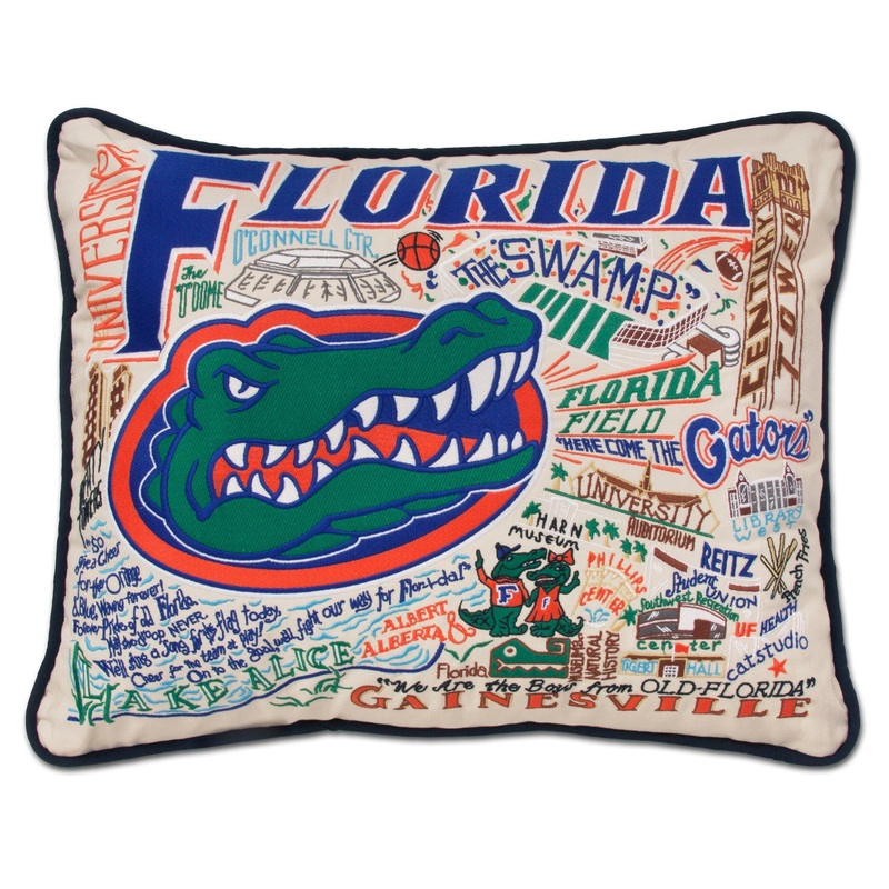 Florida, University of Collegiate Embroidered Pillow