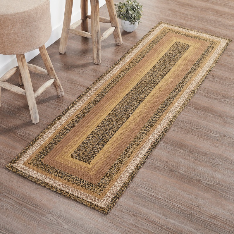 Kettle Grove Jute Rug/Runner Rect w/ Pad 24×78