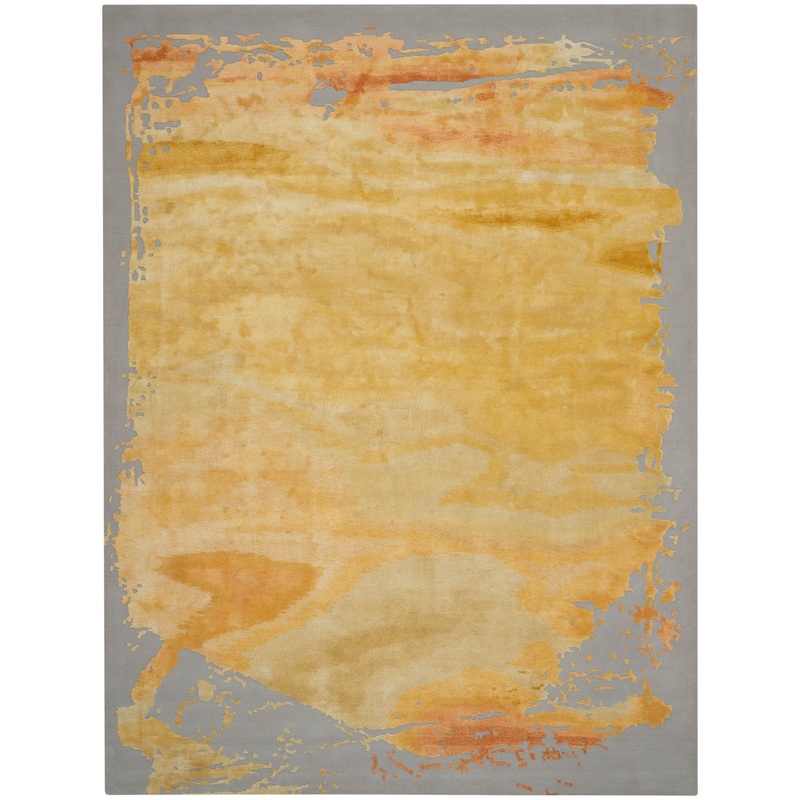 Nourison Prismatic 9’9″ x 13’9″ Grey/Gold Modern Indoor Rug
