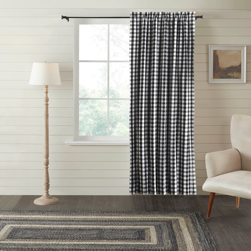 Annie Buffalo Black Check Blackout Panel 84×50