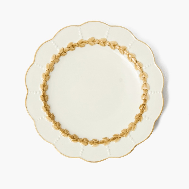 Putty Laurel Dinner Plate