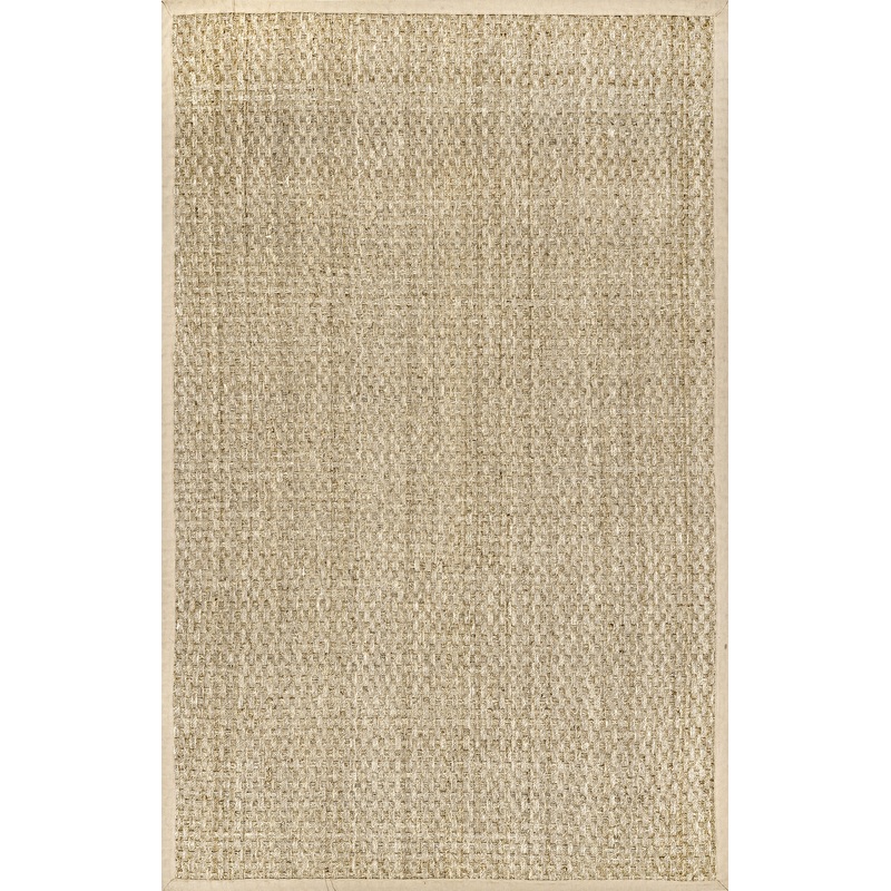 Checker Weave Seagrass Rug | Natural