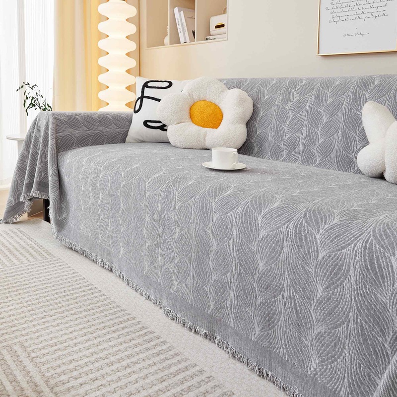 Leaves Floral Multi-Color Modern Upgrade Plush Pet-Friendly Durable Sofa Cover  Durable Machine Washable Throw Couch Protection Multi-Use