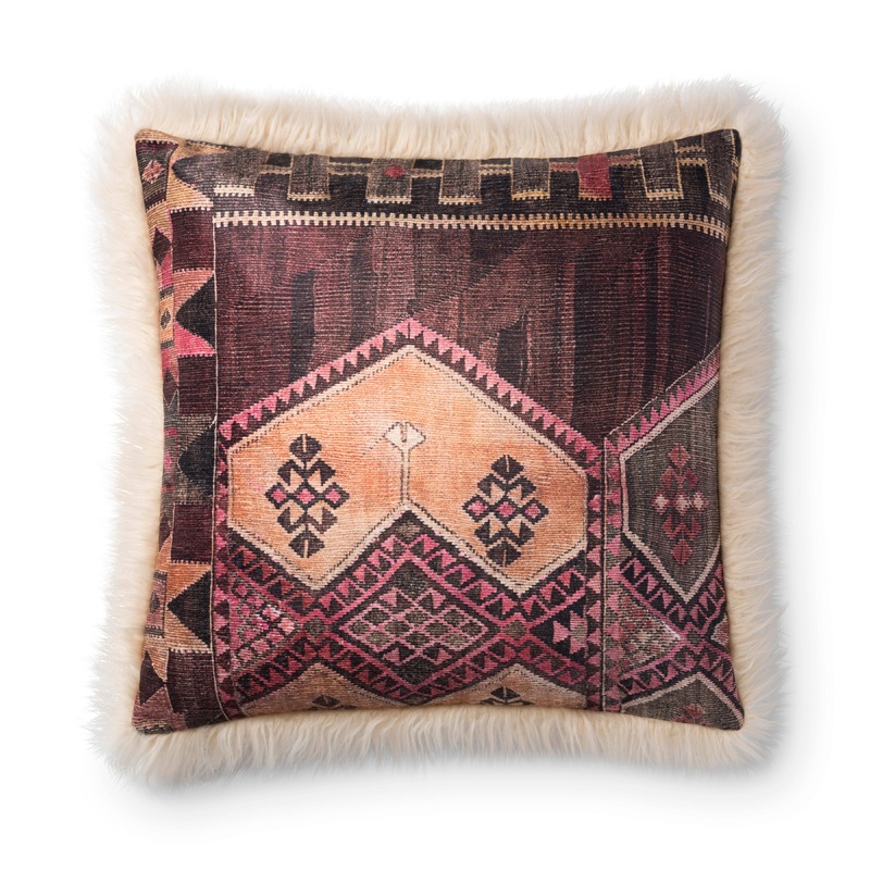 Loloi Pillow | P0797 Multi / Ivory