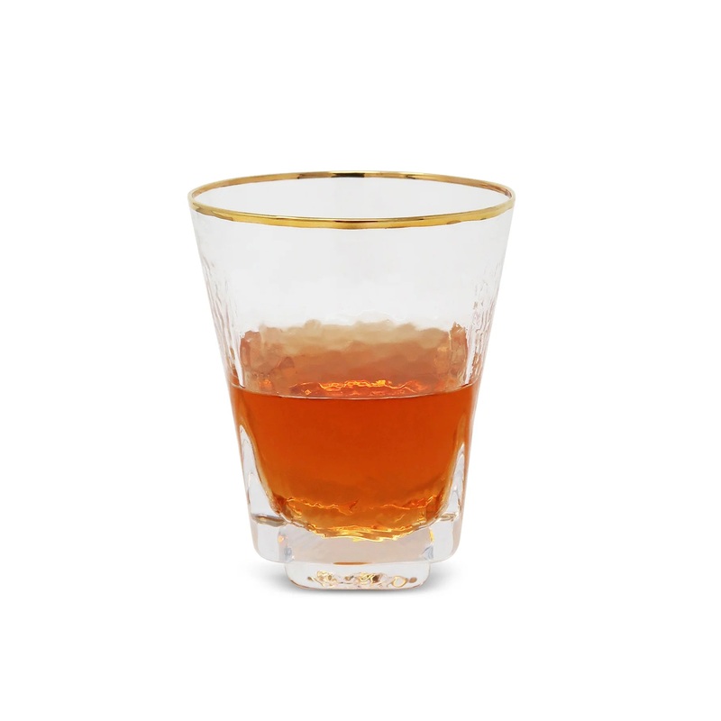 Vivience Square Hammered Tumbler, Set/6