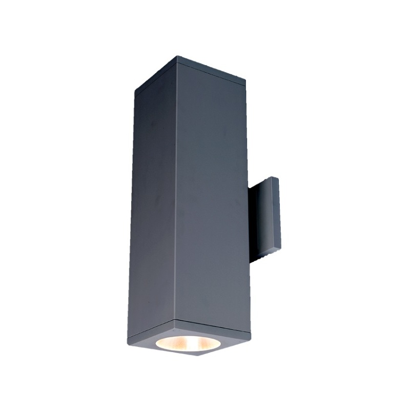 WAC DC-WE0622EM Cube Architectural 6″ 22W LED Extended Single Wall Mount with Emergency Backup Battery, Straight Up or Down