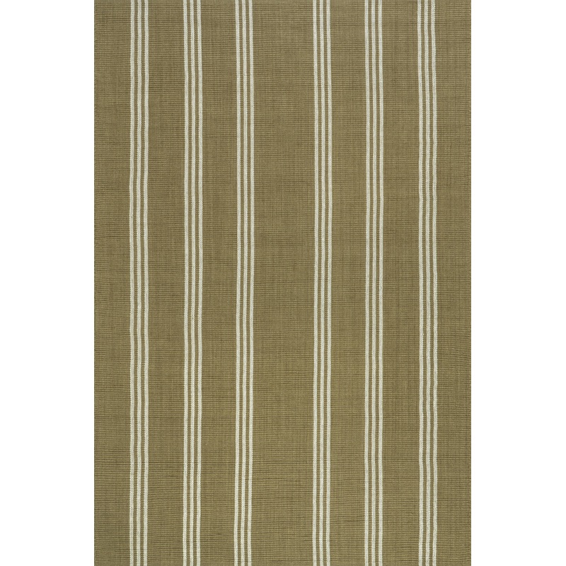 Hawthorn Striped Wool Rug | Olive Green