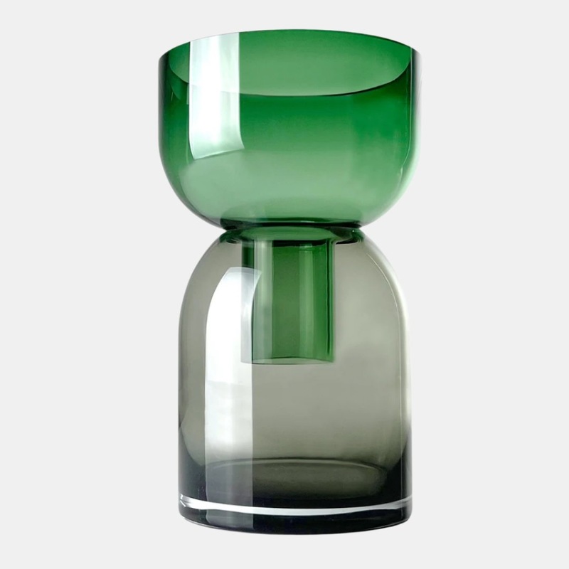 Flip Med Green & Gray – Vase