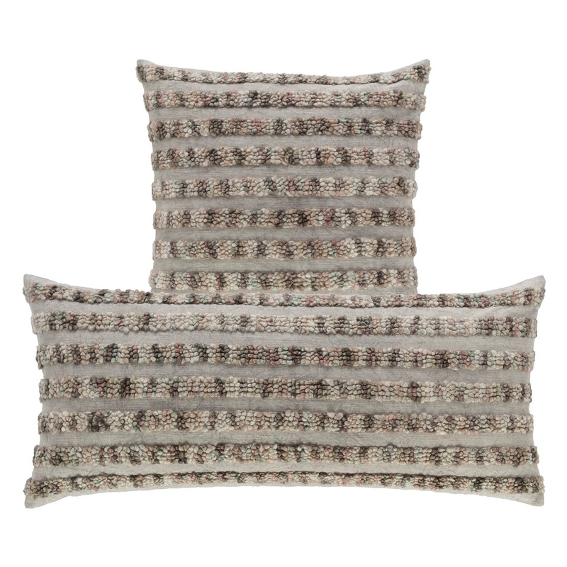 Moonstone Embroidered Decorative Pillow Cover | Neutral