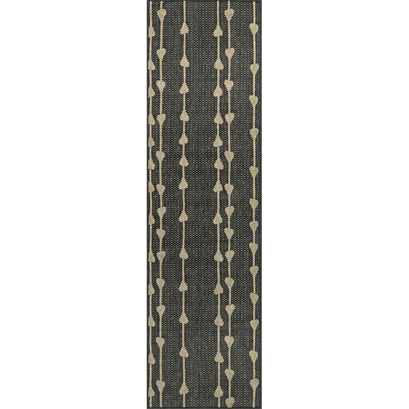 Raindrop Cascade Indoor/Outdoor Rug | Charcoal