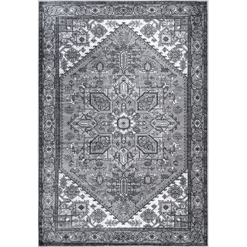 Snowflake Medallion Rug | Grey