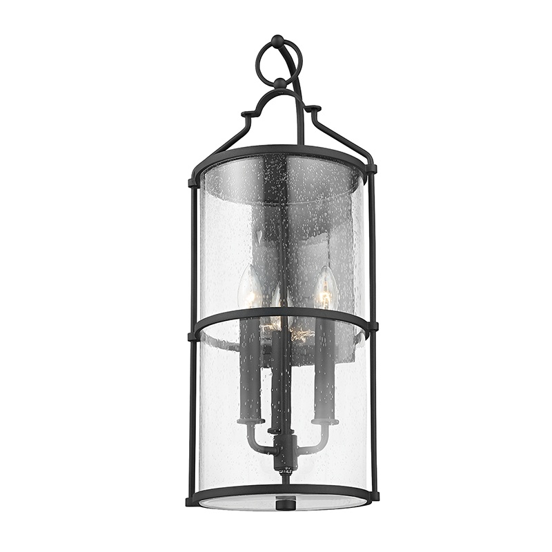 Troy B1313 Burbank 3-lt 25″ Tall Outdoor Wall Sconce