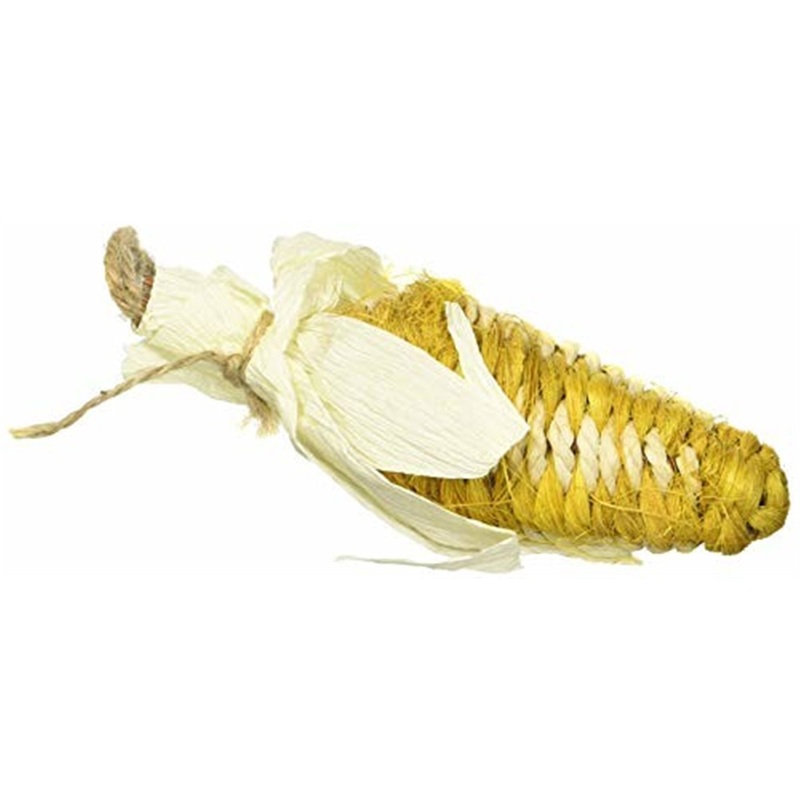 Ware Manufacturing Crisp-E-Corn Corn Husk Chew Toy, Small Animal 10″