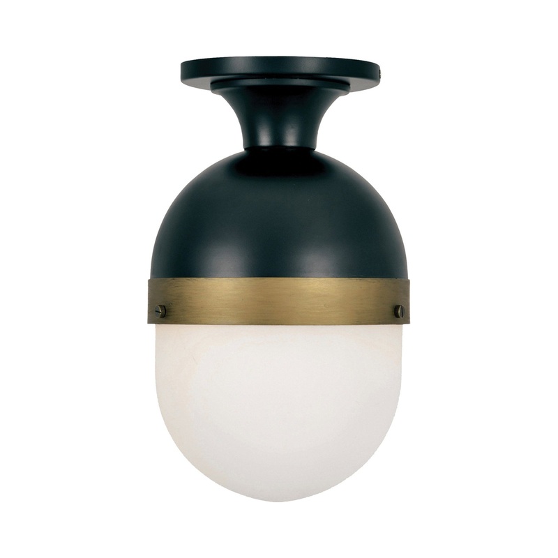 Capsule Outdoor Semi Flush Mount Ceiling Light