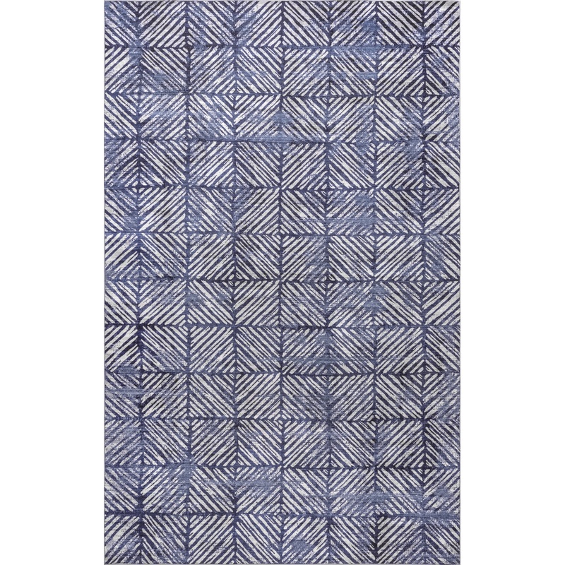 Johanna Tiled Washable Indoor/Outdoor Rug | Blue
