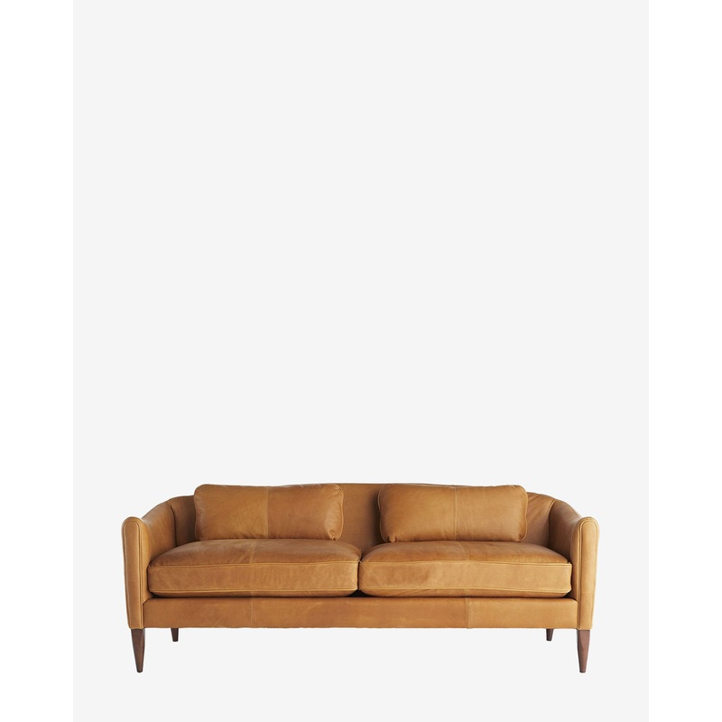 Warner Leather Sofa 80.5″