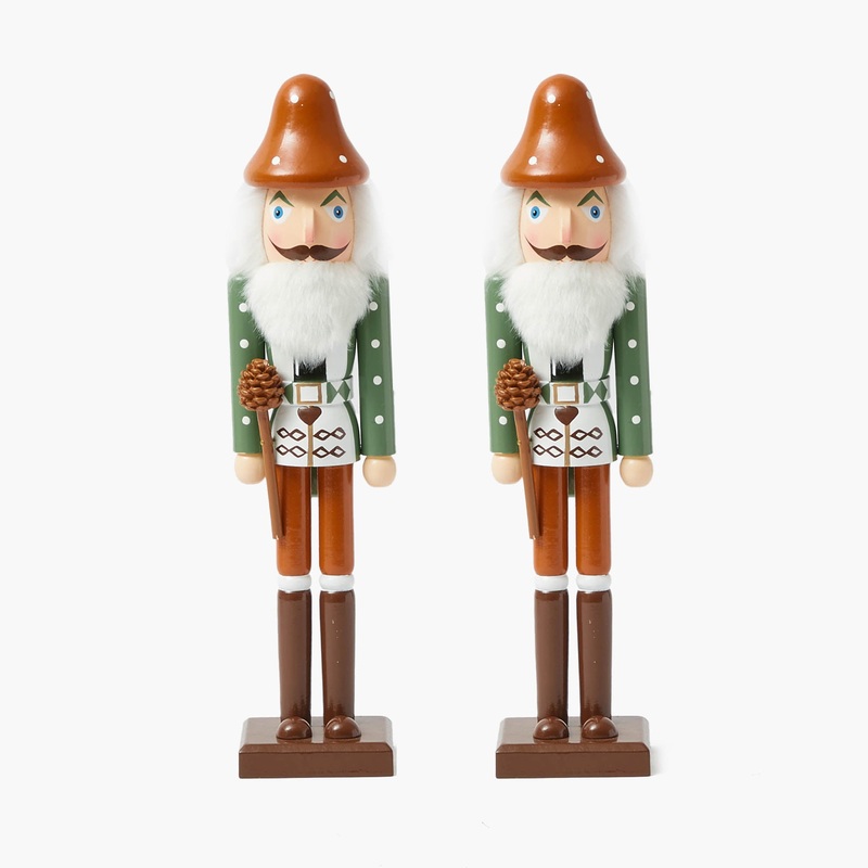 Autumnal Gnome Nutcracker (Pair) – 38cm