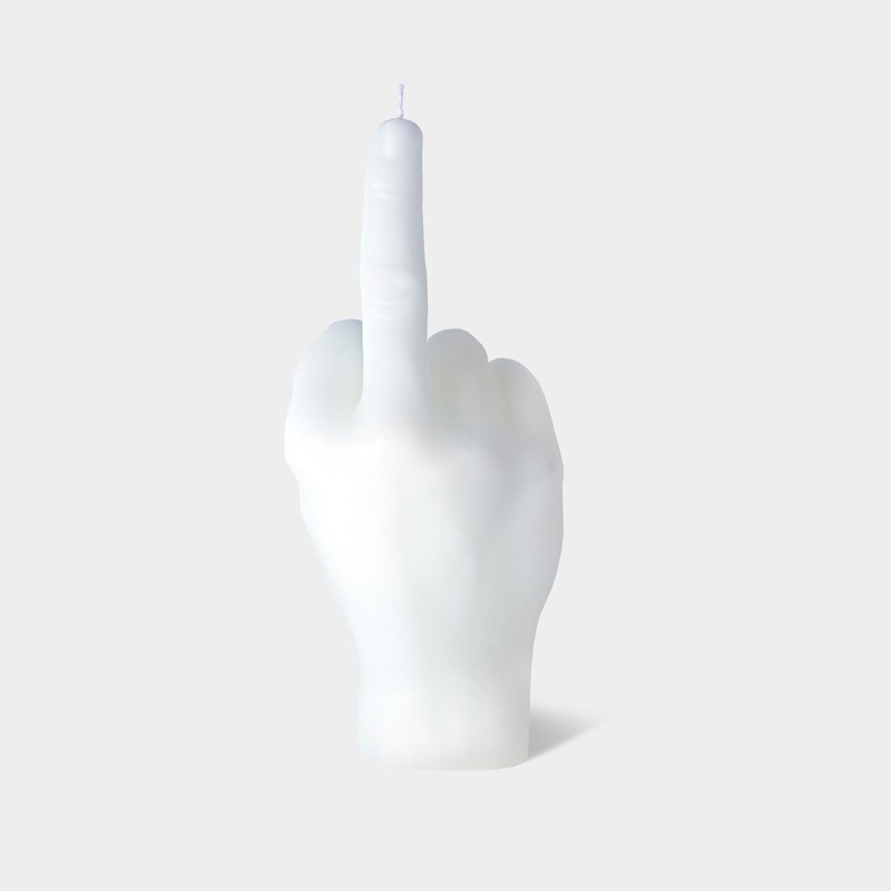 CandleHand “F*ck You” Candle – White
