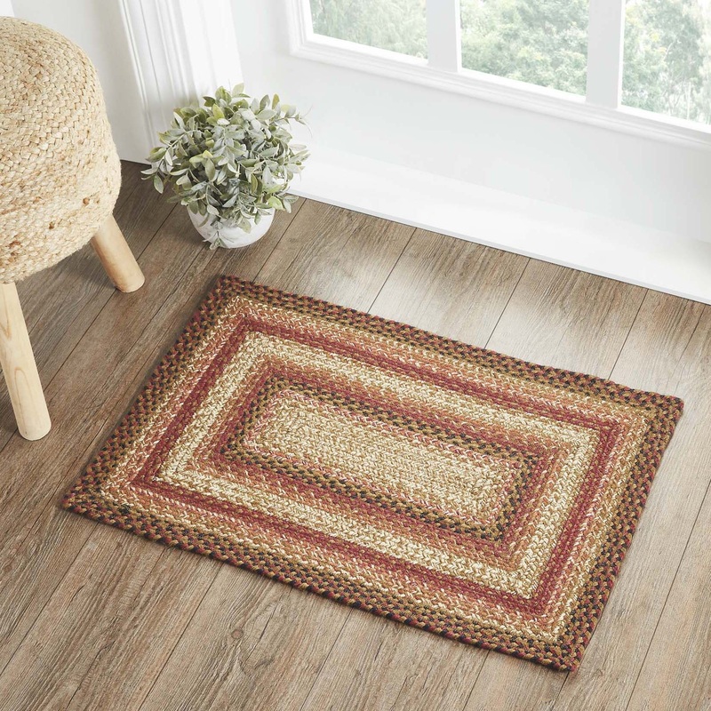 Ginger Spice Jute Rug Rect w/ Pad 20×30