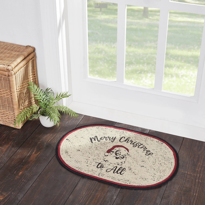 Jolly Ole Santa Jute Rug Oval 20×30