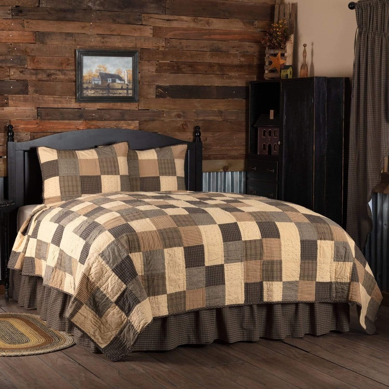 Kettle Grove King Quilt Set; 1-Quilt 110Wx97L w/2 Shams 21×37