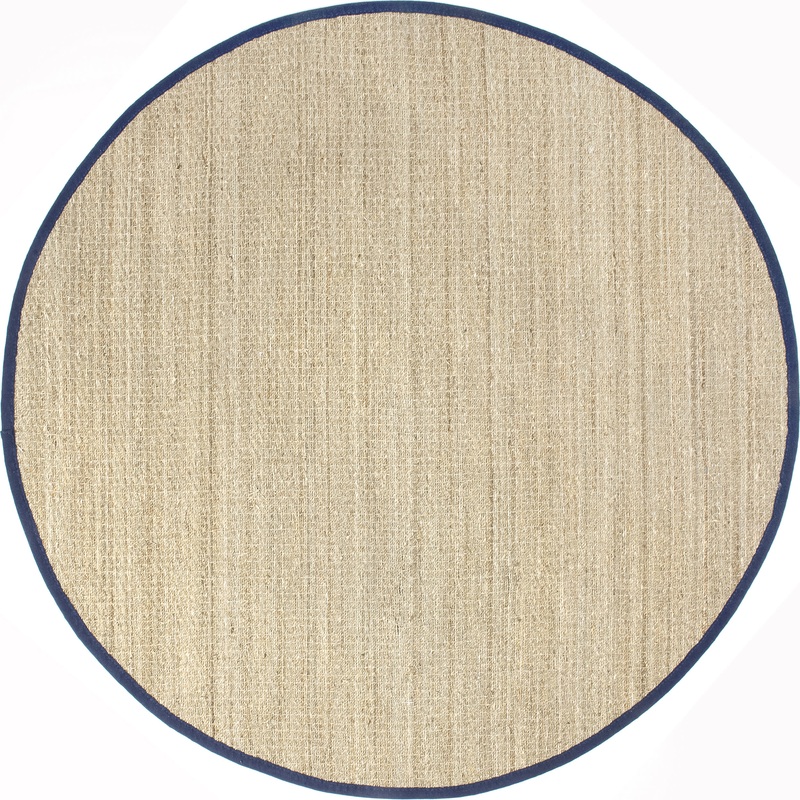 Seagrass with Border Rug | Navy