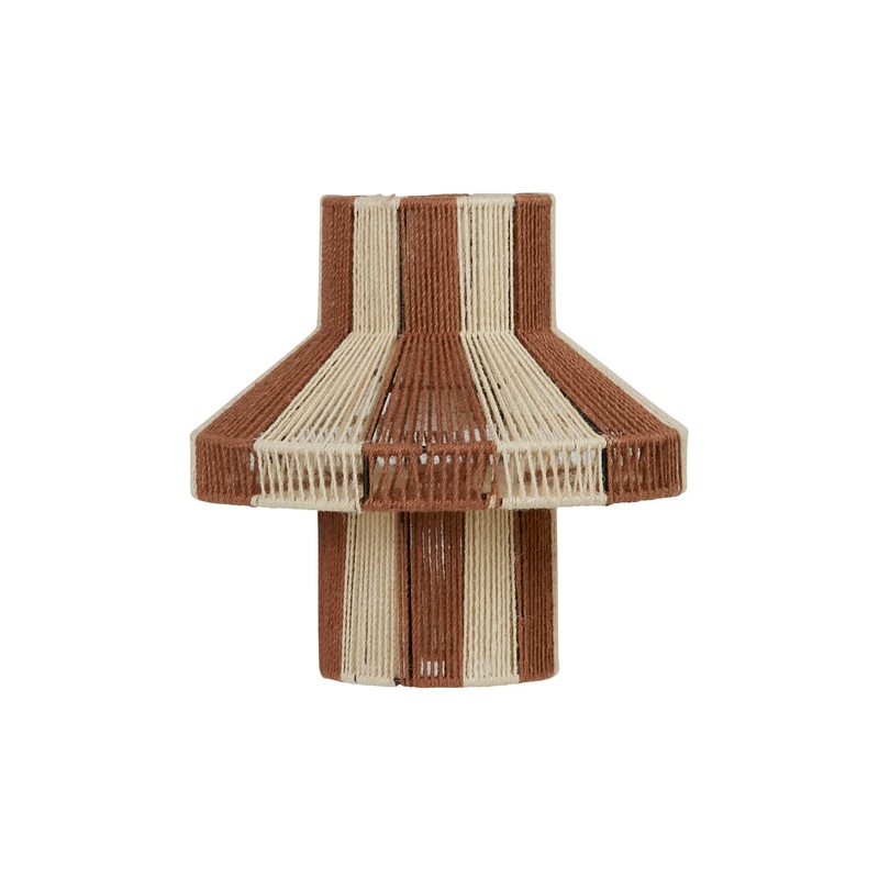 Shade Pendant Diana Jute Meerkat Brown/ Light Yellow Small