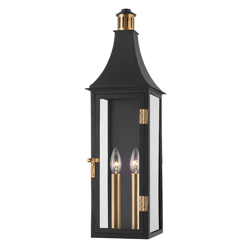 Troy B7824 Wes 2-lt 24″ Tall Outdoor Wall Sconce