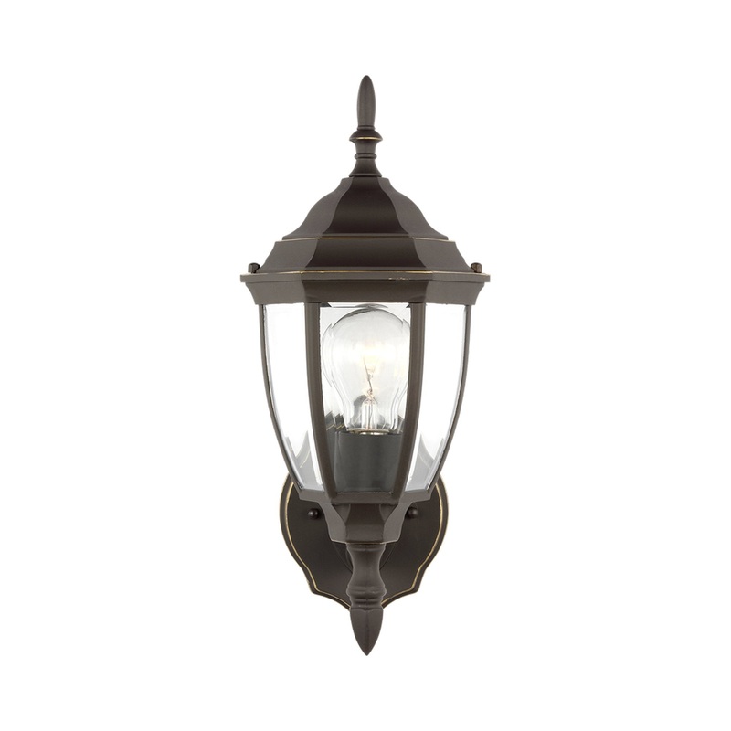 Bakersville Outdoor Oval Glass Wall Light
