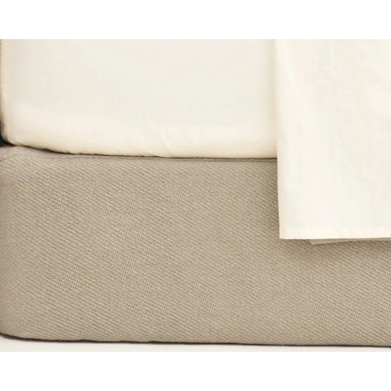 Cotton Twill box spring cover | Oatmeal